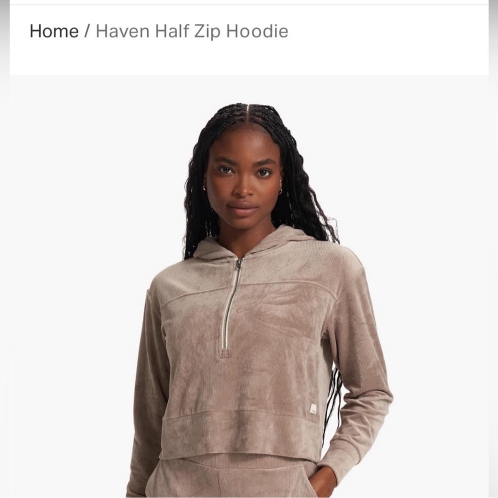 Vuori Haven Half Zip Suede Matching Set (hoodie/pants)